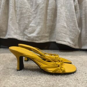 Stylish Yellow Strappy Heels